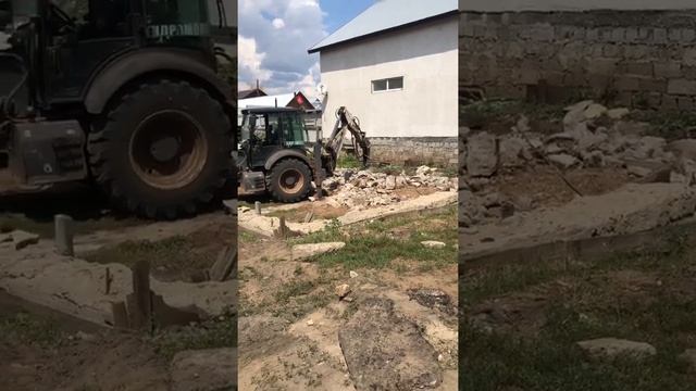 Подготовка участка к строительству - демонтаж старого фундамента смотреть онлайн