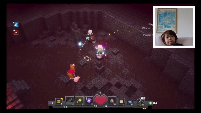Fireloup en session sur Minecraft Dungeons sur PS4 смотреть онлайн