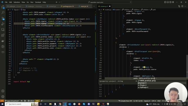 Free React Course - useRoutes trong react-router-dom version 6 - spacedev.vn смотреть онлайн
