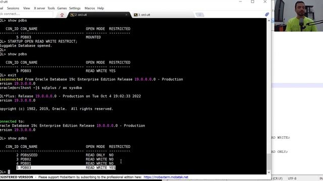 Oracle Database: Startup e Shutdown (CDB) смотреть онлайн