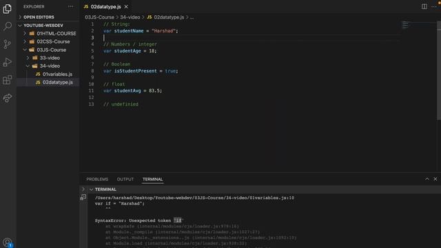 JavaScript Tutorials: Data Types in JavaScript | Web development Course #35 | Newton School смотреть онлайн