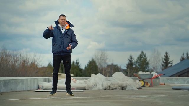 Плоская кровля коттеджа 1020м2 от начала до конца! Второй этап. #2 смотреть онлайн