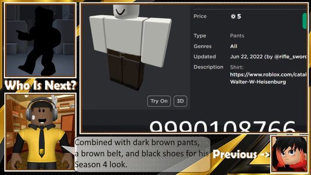 Breaking Bad - Walter White Roblox Cosplay Tutorial смотреть онлайн