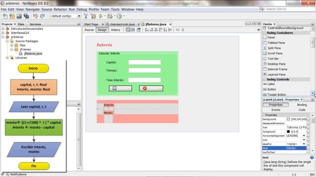 Cálculo de Interés con Jframe Form (8-25) Curso de Java - Algoritmos y Programación en Netbeans смотреть онлайн