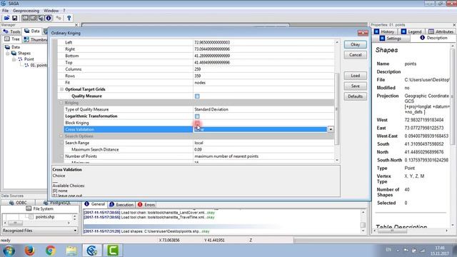 Простой и ординарный кригинг в SAGA GIS смотреть онлайн