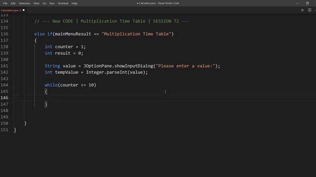 Session72 Java Basic Project - Calculator 8 How to Implement Multiplication Table Module смотреть онлайн