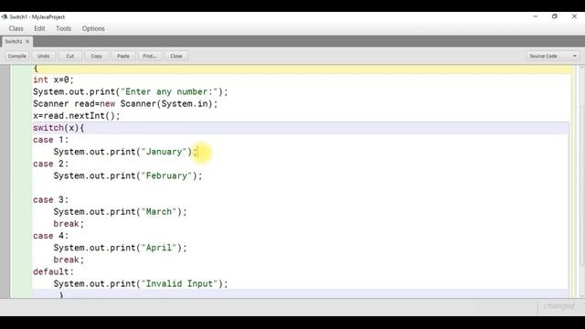 Switch Case Control Structure in Java смотреть онлайн