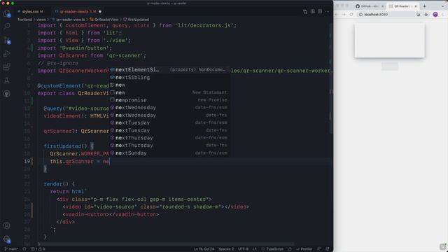 Easy QR code scanner for web apps (Lit + Typescript) | Vaadin Tips смотреть онлайн