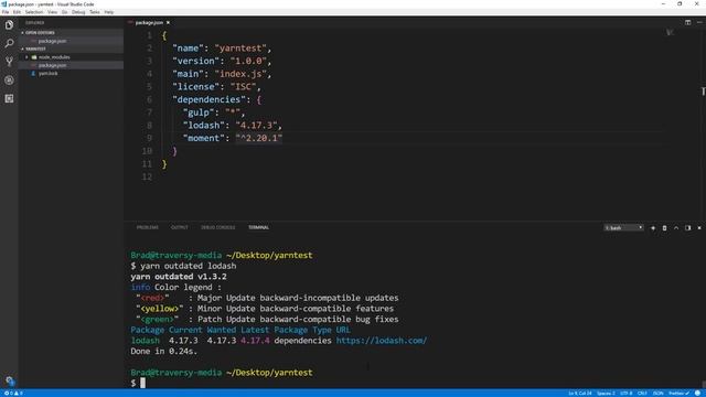 Yarn Package Manager Crash Course смотреть онлайн