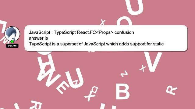 JavaScript : TypeScript React.FC Props confusion смотреть онлайн
