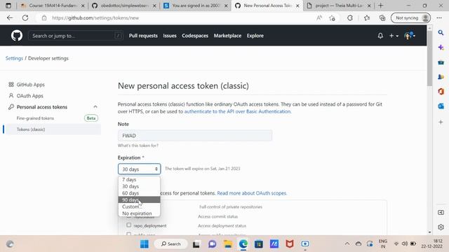 Token Generation in GitHub смотреть онлайн