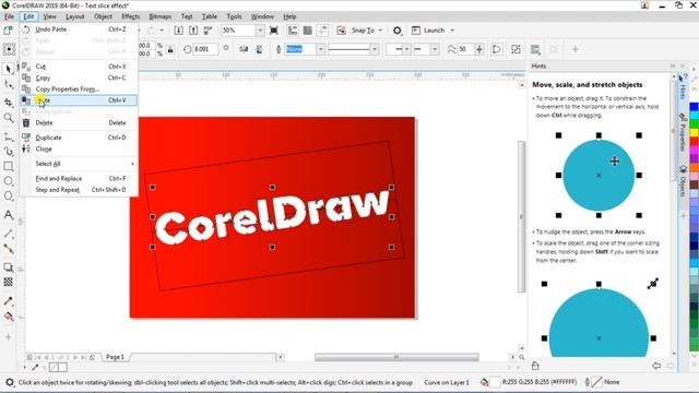 Sliced Text Effect tools in coreldraw x9 tutorials Hindi смотреть онлайн
