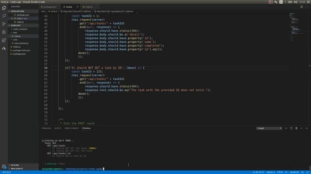 Testing a REST API in Node JS with Express using Mocha and Chai смотреть онлайн