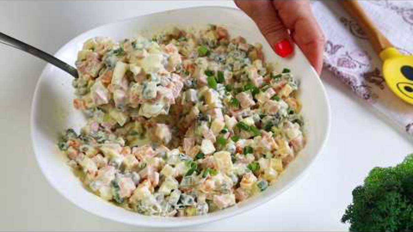 Самый Вкусный ОЛИВЬЕ ,который ты когда- либо Пробовал!! Наш любимый салат По- Новому ,без картошки смотреть онлайн