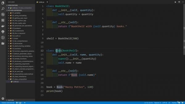 02 - A Full Python Refresher - 029 Class composition