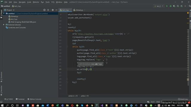 Python Web Scraping || Writing Data to Excel File || Lecture#6 смотреть онлайн