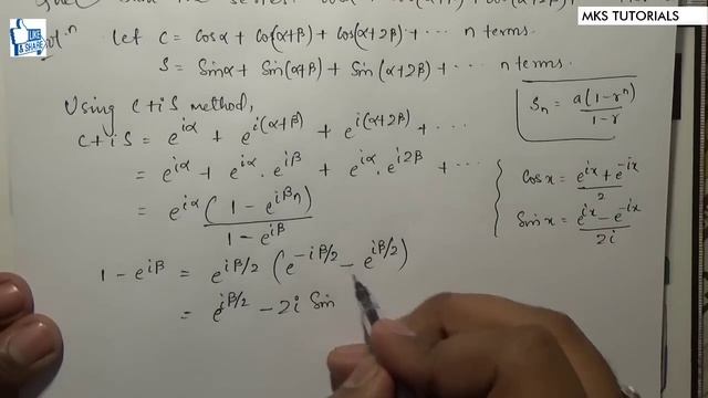 29. C+iS Method | Sum the Series | Problem#8 смотреть онлайн