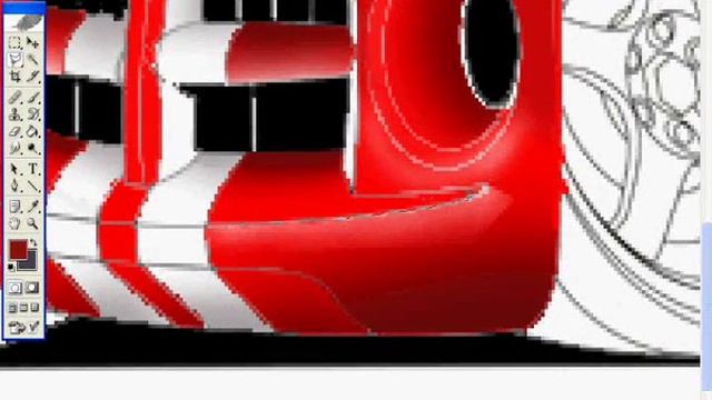 How To Draw A Kool Art Dodge Viper In Photoshop смотреть онлайн