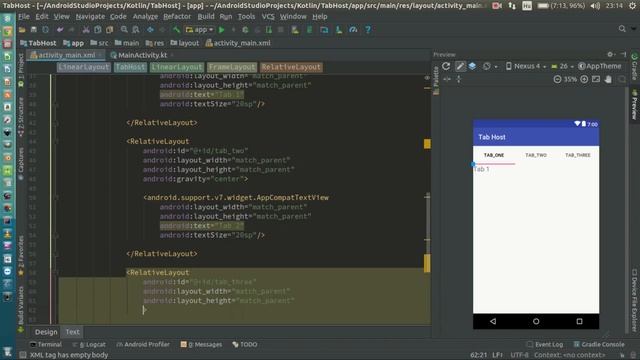 Android Kotlin Usage Tutorial #047 - Tab Host смотреть онлайн