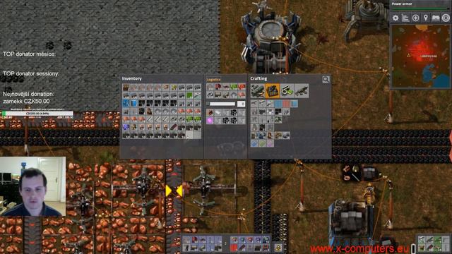 Factorio S03E08 - síť roboportů, elektrika, power armor смотреть онлайн