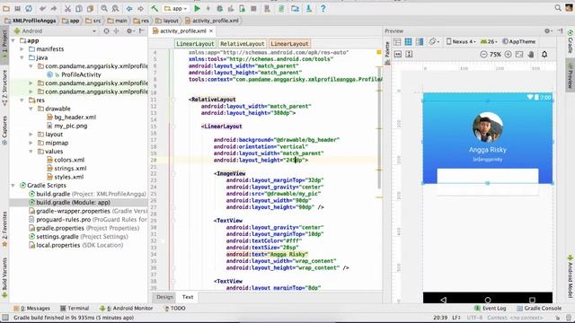 Unique Profile UI Design in Android XML Tutorial смотреть онлайн