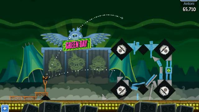 Green Day Level 8 - Angry Birds - EASY/FACIL - 3 Stars Walkthrough