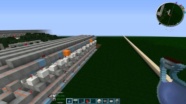 Графический дисплей в Minecraft (1) - простая схема смотреть онлайн