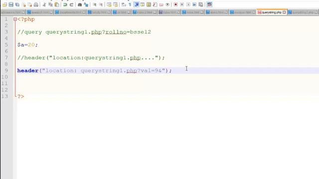 Query String In PHP смотреть онлайн