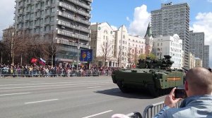 Проход техники после парада Победы 2022 в Москве