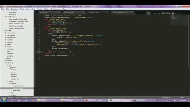 Yii theming part 2 смотреть онлайн