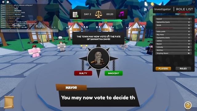 Bloxton Mystery - The 1:1 Roblox Copy of Town of Salem with loads of problems смотреть онлайн