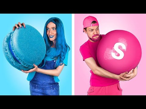 Цветной челлендж! Покупаем вещи и едим еду одного цвета 24 часа!.mp4 смотреть онлайн