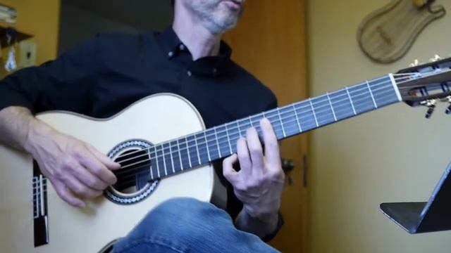 Guitar Tutorial for Bourree 1 from Cello Suite III смотреть онлайн