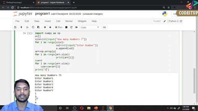 Indexing & Slicing of Numpy Array - In Hindi смотреть онлайн
