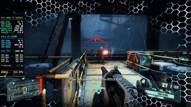 Crysis 3 Remastered 2023 | RTX 3060 Ti GDDR6X | I5-12500 | DDR5