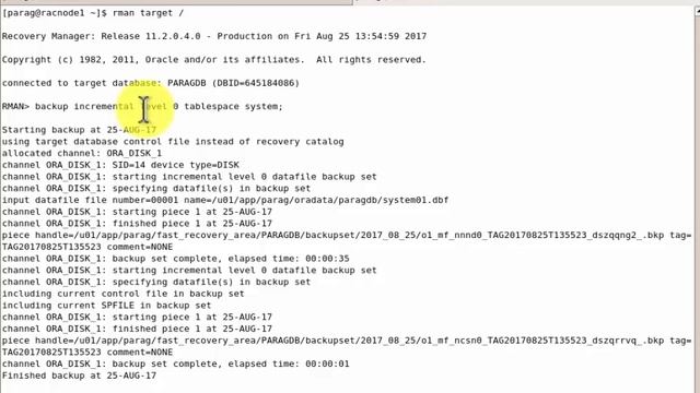 How to perform Incremental Backup using Block change tracking /* step by step /* смотреть онлайн