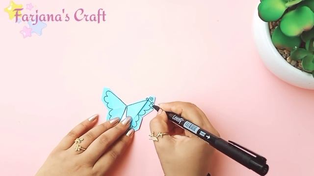 Easy DIY Origami Butterfly Bookmark / Bookmark Ideas / How to make bookmark / Farjana's craft смотреть онлайн