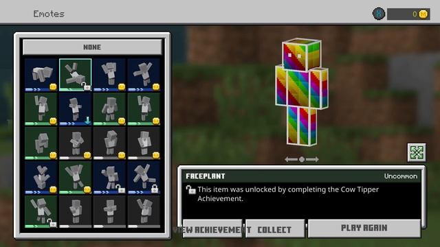MINECRAFT BEDROCK FREE FACEPLANT EMOTE! смотреть онлайн