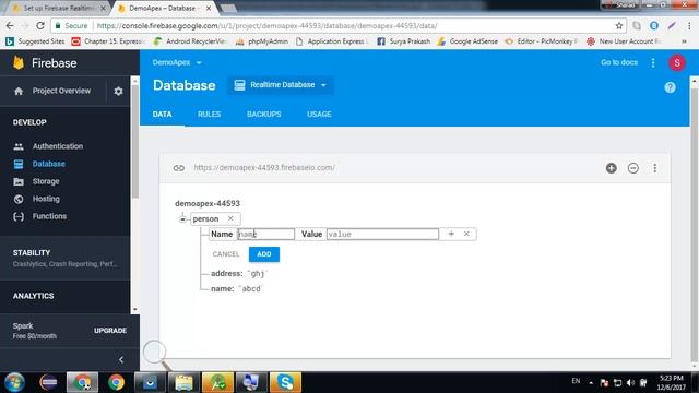 Write Data Via push Method On Realtime database of Firebase #4 [In Hindi] смотреть онлайн