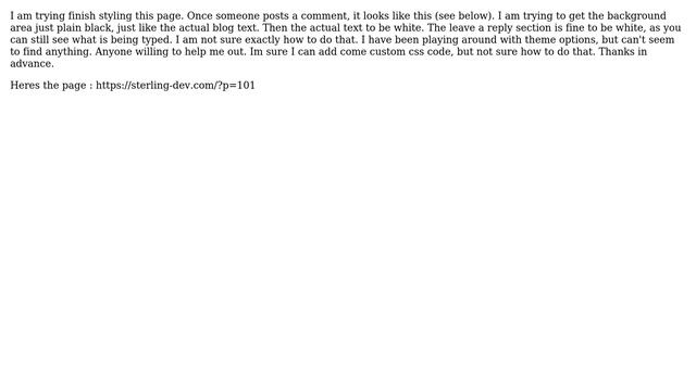 Wordpress: How can I style the Comment Section of a blog post? смотреть онлайн