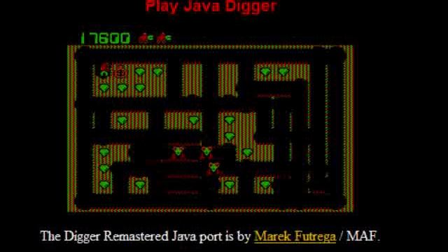 Digger game, in dos, the best player!! смотреть онлайн