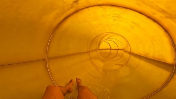 Waterslides at Cegléd Waterpark in Hungary