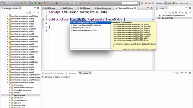 Curso de Java 46: Orientação a Objetos: Interface e herança смотреть онлайн