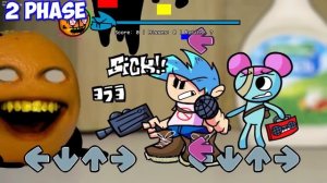 Annoying Orange ALL PHASES (0-5 phases) Sliced song Friday Night Funkin`