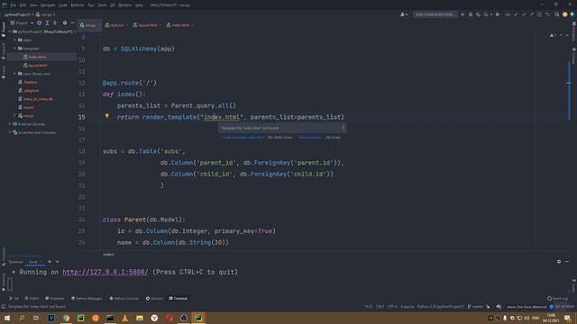 Flask-приложение / relationship SQLAlchemy Many-To-Many/ работа с моделями и url_for routes смотреть онлайн
