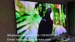 ALR UST 120" PET Crystal Projection Screen for ChangHong Chiq B5U 4K Laser Projector