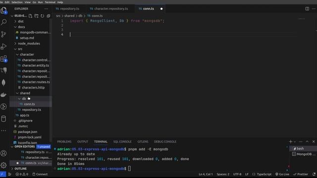 api13 -DSW BE - API express - MongoDB - connection смотреть онлайн