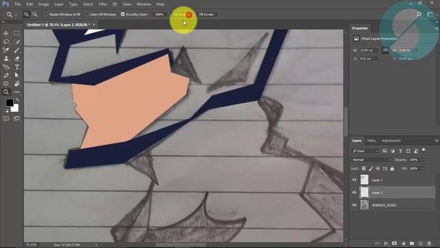 How to convert Sketch to Graphic Design in Photoshop || Tutorial смотреть онлайн