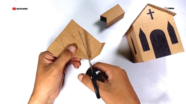 How To Make Church With Cardboard DIY Cardboard Church Small смотреть онлайн