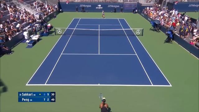 Maria Sakkari Vs. Shuai Peng | US Open 2019 R2 Highlights